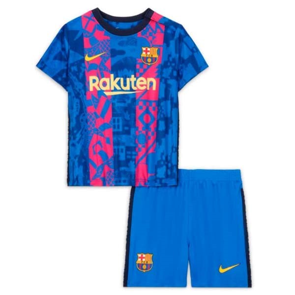 Ausweichtrikot Barcelona Kinder 2021-2022 Günstige Fußballtrikots